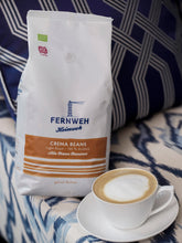 Lade das Bild in den Galerie-Viewer, Bio Light Roast Arabica Crema Beans (ganze Bohne) - "Alle Mann Manöver" - 1000 g
